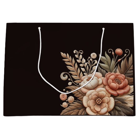 Grand Sac Cadeau Pays Fleurs occidentales (Devant)