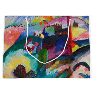 Grand Sac Cadeau Paysage de Chimney, Wassily Kandinsky
