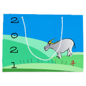 Grand Sac Cadeau Paysage de dessin X Nouvel An chinois Zodiac LGB (Dos)