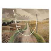 Grand Sac Cadeau Paysage du Wiltshire (par Eric Ravilious) (Dos)