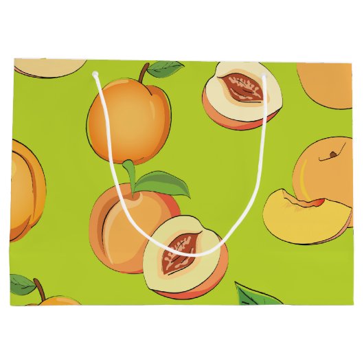 Grand Sac Cadeau Peach Pattern 4 (Dos)