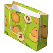 Grand Sac Cadeau Peach Pattern 4 (Devant Angle)