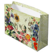 GRAND SAC CADEAU PEACOCK ET WILLIAM MORRIS CADEAU (Dos Angle)