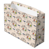 Grand Sac Cadeau Peanuts Snoopy Best Wishes Graduation Pattern (Dos Angle)