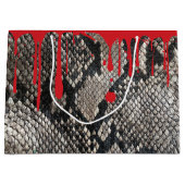 Grand Sac Cadeau Peau de serpent Python saignant - Halloween amusan (Devant)