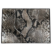 Grand Sac Cadeau Peau de serpent Python tendance - Rich Elegant Mod (Devant)