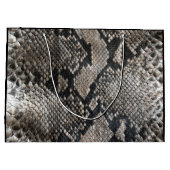 Grand Sac Cadeau Peau de serpent Python tendance - Rich Elegant Mod (Dos)