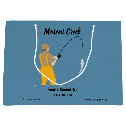 Grand Sac Cadeau Pêche (Devant)