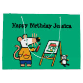 Grand Sac Cadeau Peinture avec Maisy ! (Dos)