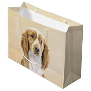 Grand Sac Cadeau Peinture de Welsh Springer Spaniel - Art canin ori
