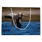 Grand Sac Cadeau Pélican en vol (Dos)