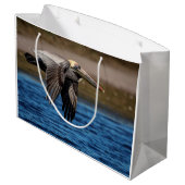 Grand Sac Cadeau Pélican en vol (Dos Angle)