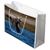 Grand Sac Cadeau Pélican en vol (Devant Angle)