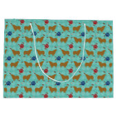 Grand Sac Cadeau Pembroke Welsh Corgi Shadow (Dos)