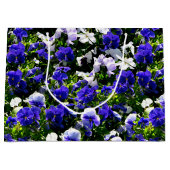 Grand Sac Cadeau Pensées bleues (Devant)