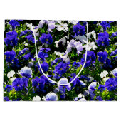 Grand Sac Cadeau Pensées bleues (Dos)