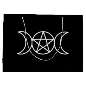 Grand Sac Cadeau Pentacle triple lune (Dos)