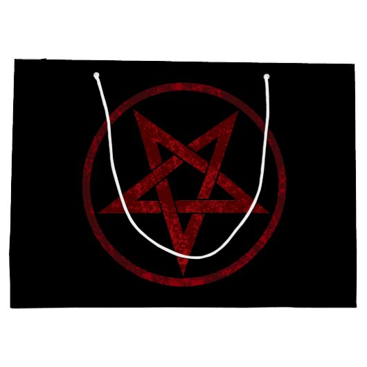 Grand Sac Cadeau Pentagram Red Devil (Dos)