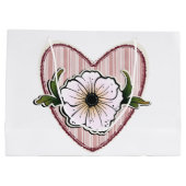 Grand Sac Cadeau Peony Heart (Dos)