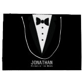 Grand Sac Cadeau Père classique de la mariée Mariage Tuxedo (Dos)