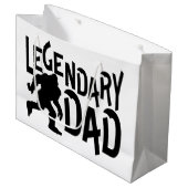 Grand Sac Cadeau Père légendaire de Bigfoot (Devant Angle)