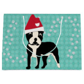 Grand Sac Cadeau Père Noël Boston (Devant)