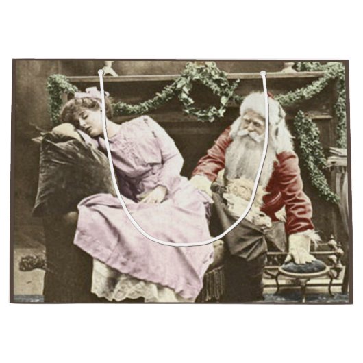 Grand Sac Cadeau Père Noël Déplaisant (Devant)