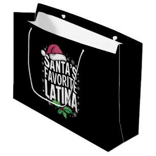 Grand Sac Cadeau Père Noël Favori Noël latin Noël latina Noël laid