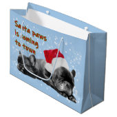 Grand Sac Cadeau Père Noël fête la corrida (Devant Angle)