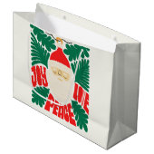 Grand Sac Cadeau Père Noël Holiday (Devant Angle)