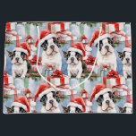 Grand Sac Cadeau Père Noël Paws Christmas Wrap Frenchie Edition<br><div class="desc">Préparez-vous à une fête française festive avec notre collection "Père Noël Paws Christmas Gift Bags". Ces sacs-cadeaux charmants présentent de adorables chiots français Bulldog portant des chapeaux de Père Noël, et qui répandent des fêtes applaudissent un cadeau à la fois. Envelopper vos cadeaux avec un style français adorable et rendre...</div>