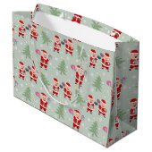 Grand Sac Cadeau Père Noël Pig Giving Motif (Dos Angle)
