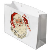 Grand Sac Cadeau Père Noël Vintage (Dos Angle)