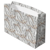 Grand Sac Cadeau Perles & Satin (Dos Angle)