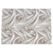 Grand Sac Cadeau Perles & Satin (Devant)