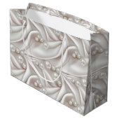 Grand Sac Cadeau Perles & Satin (Dos Angle)
