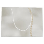 Grand Sac Cadeau Perles White Luxe (Dos)