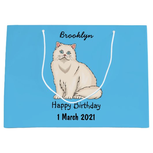 Grand Sac Cadeau Persian cat (Devant)