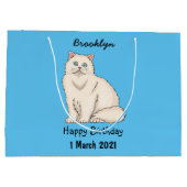 Grand Sac Cadeau Persian cat (Dos)