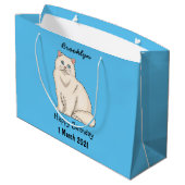 Grand Sac Cadeau Persian cat (Dos Angle)