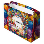Grand Sac Cadeau Personalize Birthday Party (Dos Angle)
