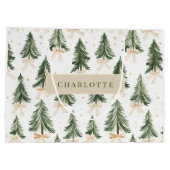 Grand Sac Cadeau Personalized Christmas Tree Name Gift Bag (Dos)