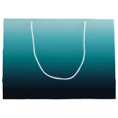 Grand Sac Cadeau Personnalisé 18e anniversaire de mer Turquoise Gra (Dos)