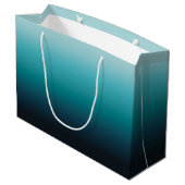 Grand Sac Cadeau Personnalisé 18e anniversaire de mer Turquoise Gra (Dos Angle)