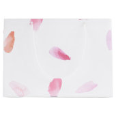 Grand Sac Cadeau Pétales Roses romantiques (Devant)