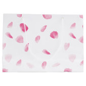 Grand Sac Cadeau Pétales Roses romantiques (Dos)