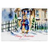 Grand Sac Cadeau Peter lapbit hiver modèle de Noël (Dos)