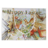 Grand Sac Cadeau Peter le lapin Joyeux Pâques (Dos)