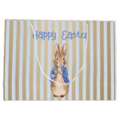Grand Sac Cadeau Peter le lapin Joyeux salut de Pâques (Dos)