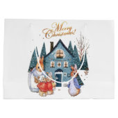 Grand Sac Cadeau Peter le lapin Noël shopping (Dos)